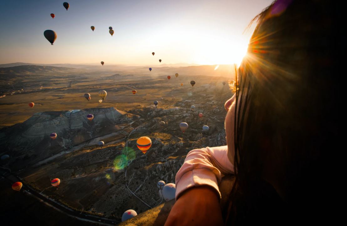 hot air balloons