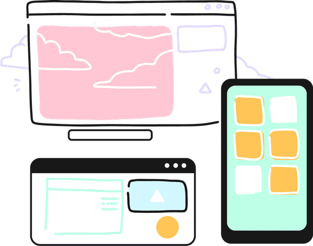 Desktop illustration